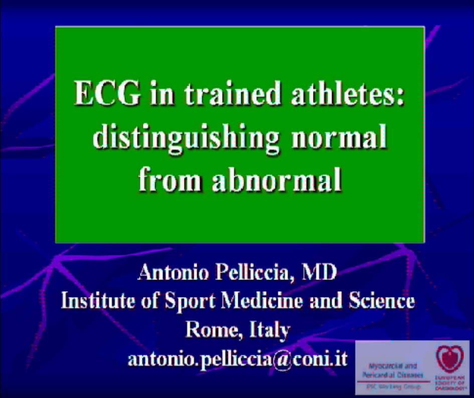 ECG changes in the elite athlete, differentiation of physiological from pathological